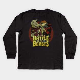 80s Battle Beasts Vintage Kids Long Sleeve T-Shirt